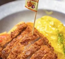 Double Thick Pork Cutlet Curry Omelette Rice