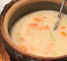 Fresh Shrimp and Scallops Rice Porridge