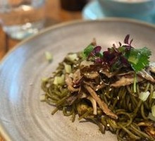 Scallion Oil Green Sauce Mushroom Noodles