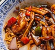 Shrimp and Eel Noodles