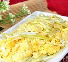 Scallion omelette