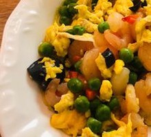 Three-color Stir-fried Shrimp