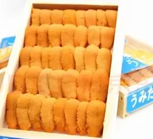 Fresh Wooden Box Sea Urchin