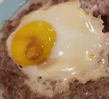 Minced Meat Steamed Egg
