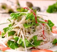 Blanched Enoki Mushrooms