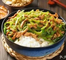Green Pepper Shredded Pork Rice