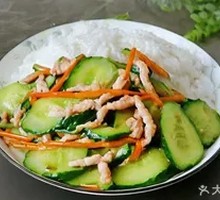 Cucumber and Pork Rice Bowl