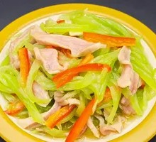 Asparagus and Pig's Stomach Strips