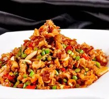 Stir-Fried Snail Meat Rice