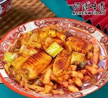 蟹排炒年糕