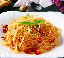 酸辣土豆丝盖浇面