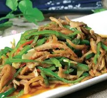 Green Pepper Stir-fried Lamb Tripe