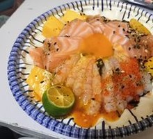 Salmon and Sweet Shrimp Donburi