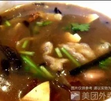 Tofu Brain and Spicy Soup Combo