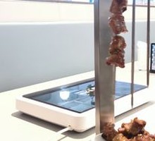 Grilled Pork with Large Skewers