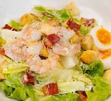 Fresh Shrimp and Chicken Caesar Salad