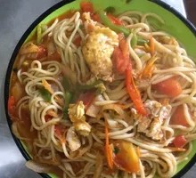 Tomato and Egg Stir-Fried Knife-Cut Noodles