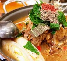 Potato and Pork Spine Hot Pot