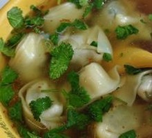 Fresh Herb and Pork Wontons