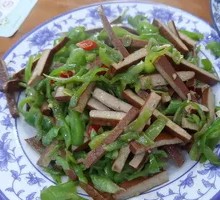 Green Pepper Tofu Strips
