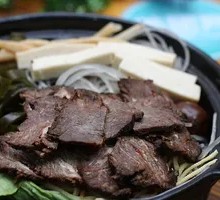 Beef Pot Stew with Potato Noodles
