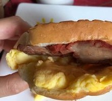 Egg and Barbecue Pork Sandwich