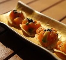 Salmon and Potato Tower