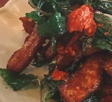 Fried Pork Neck with Basil