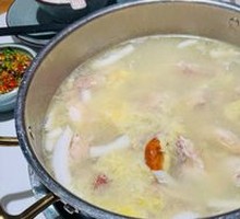 Golden Lychee Durian Coconut Chicken