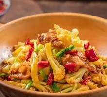 Cured Sausage Baked Cauliflower