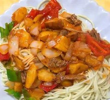 Beef and Potato Noodles