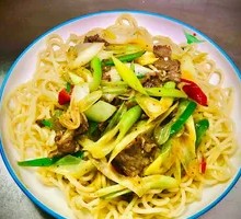 Scallion Beef Noodles