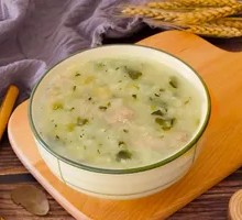 Dried Vegetable and Pork Rice Porridge