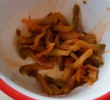 Pickled Mustard Greens Strips