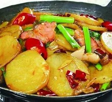 Spicy Potatoes in Dry Pot