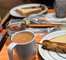 Condensed Milk Toast with Garlic Honey Glazed Chicken Wings