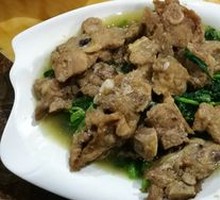 Steamed Pork Rib Rice with Black Bean Sauce