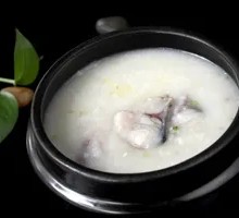Fish Ball and Lettuce Rice Porridge