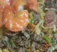 Beef, Shrimp and Sausage Combo