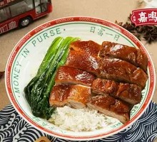 Roast Duck and Oil Chicken Rice