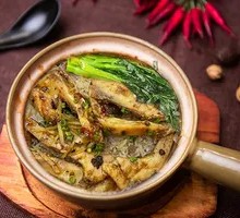 Preserved Vegetable and Fish Belly Claypot Rice