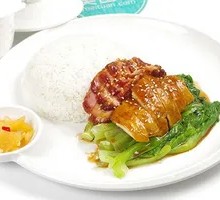 Barbecue Pork and Chicken Rice