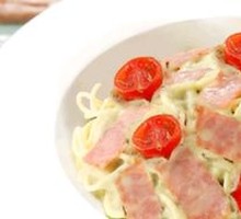 Basil Bacon Pasta