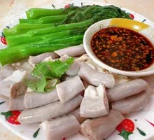 Steamed Duck with Blood Sausage Rice