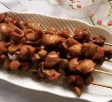 Chicken Gizzard Skewers