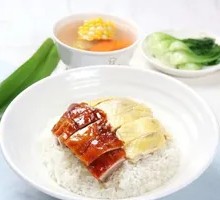 Roast Duck and Poached Chicken Rice