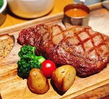 Grass-Fed Ribeye Steak with Potato and Vegetable Side