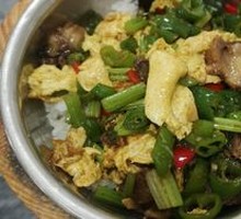 Green Pepper and Egg Fried Rice