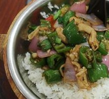 Spicy Green Pepper Pork Rice