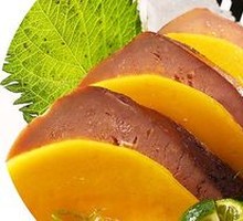 Chilled Red Wine Foie Gras with Mango